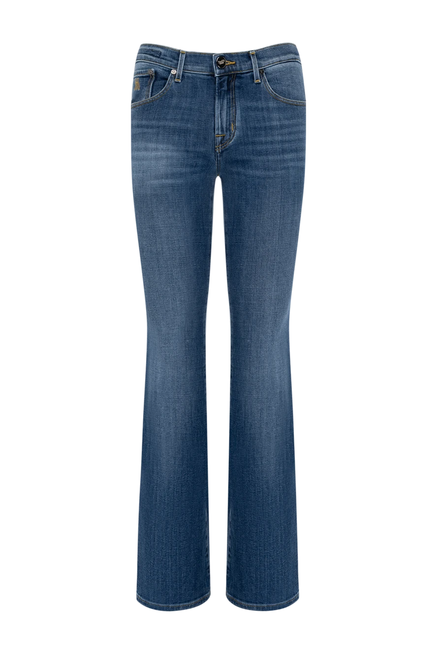 Moorer woman women's blue jeans made of cotton and elastane купить с ценами и фото 180261 - photo 1