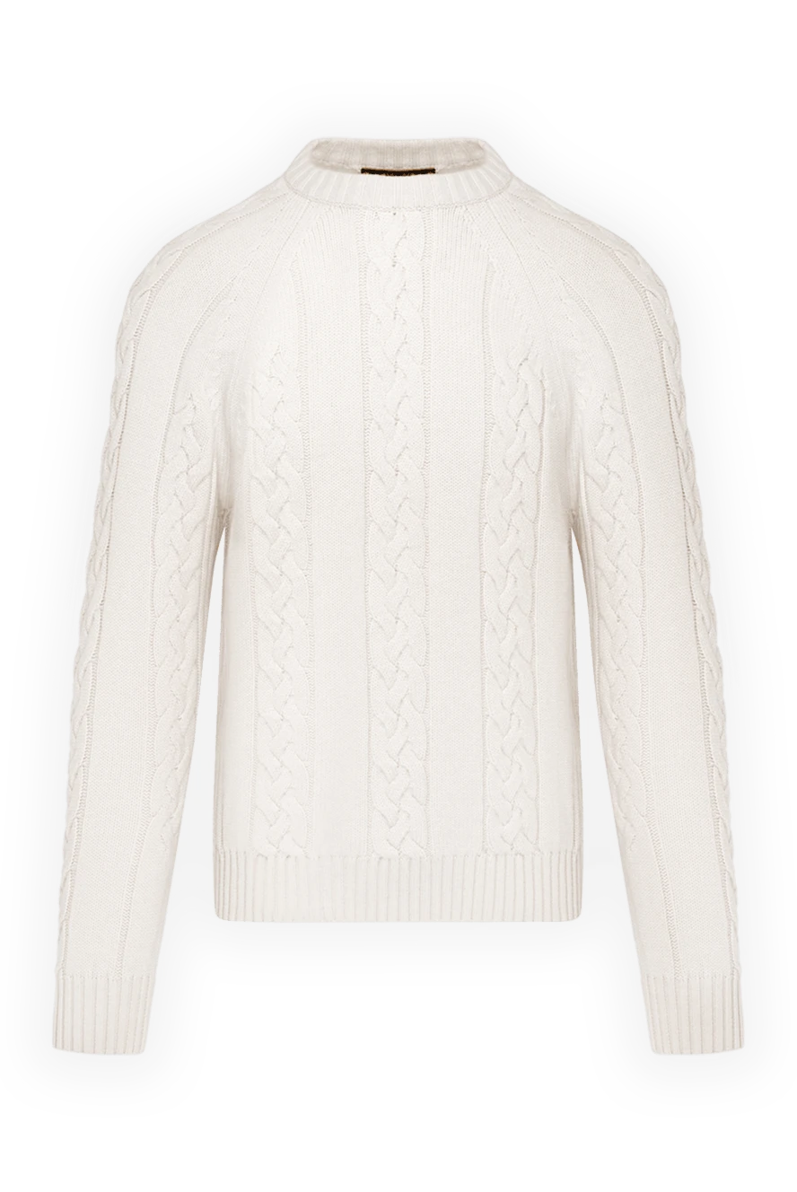 Moorer man men's white cashmere jumper купить с ценами и фото 180263 - photo 1