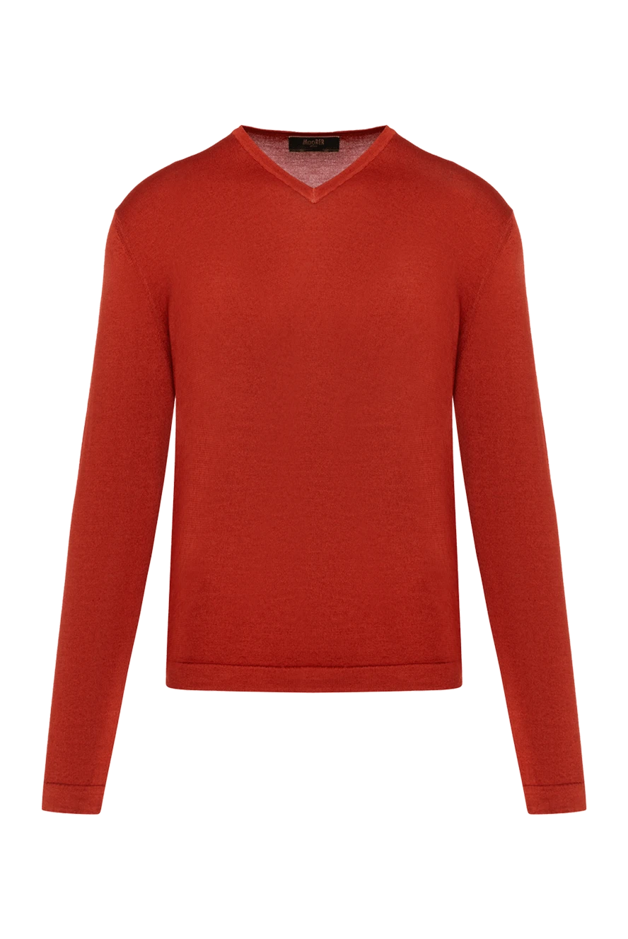 Moorer man men's red wool jumper купить с ценами и фото 180270 - photo 1