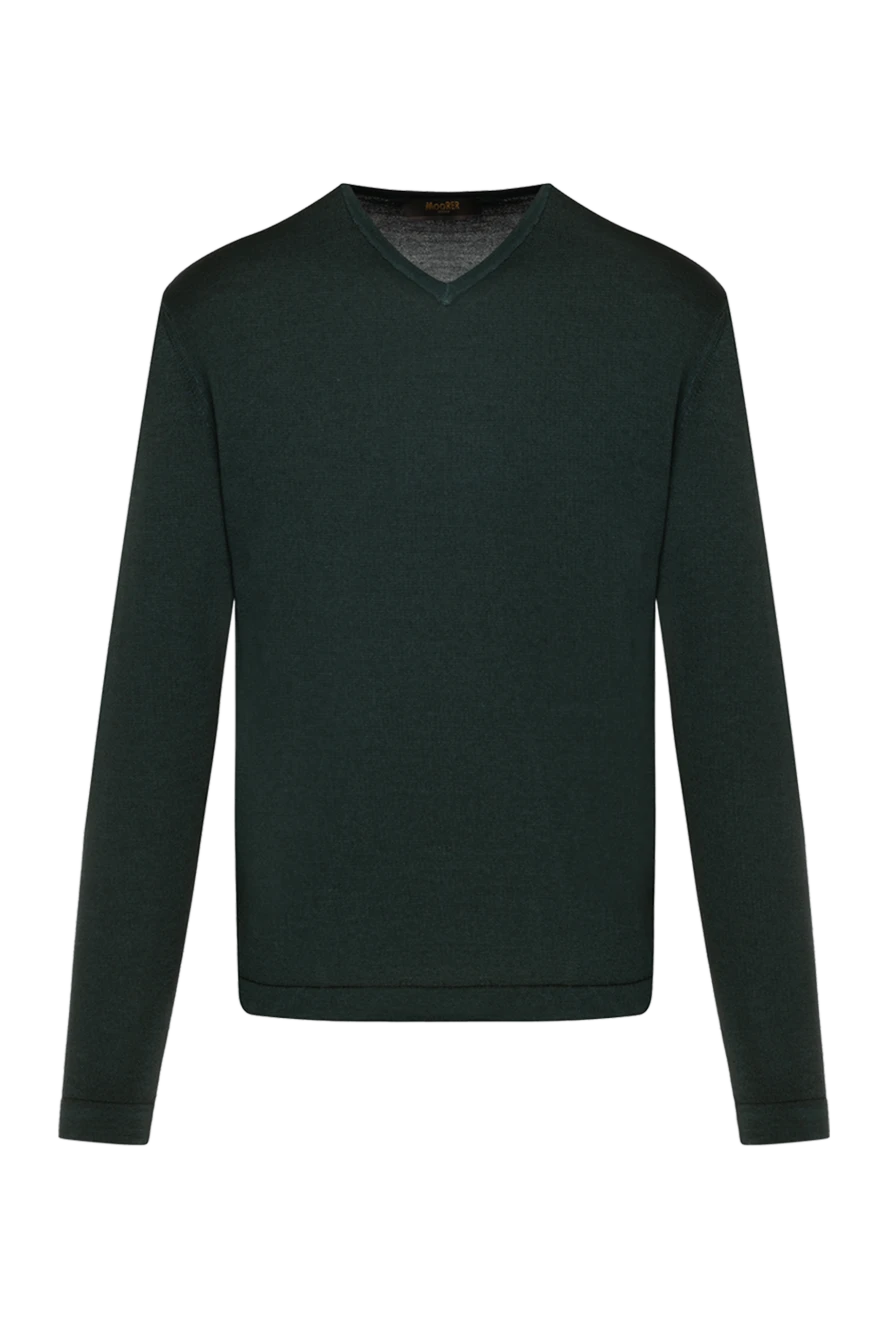 Moorer man men's green wool jumper купить с ценами и фото 180271 - photo 1