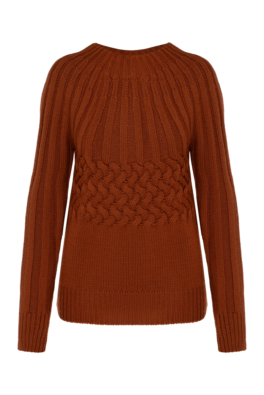 Moorer woman women's brown wool jumper купить с ценами и фото 180276 - photo 1