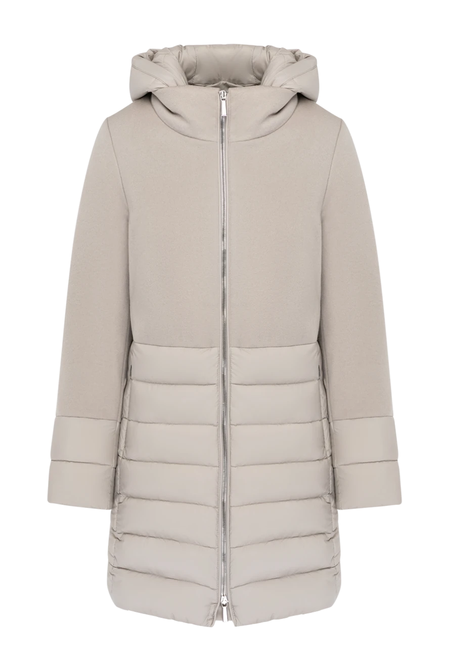 Moorer woman women's gray down jacket made of wool and cashmere купить с ценами и фото 180319 - photo 1