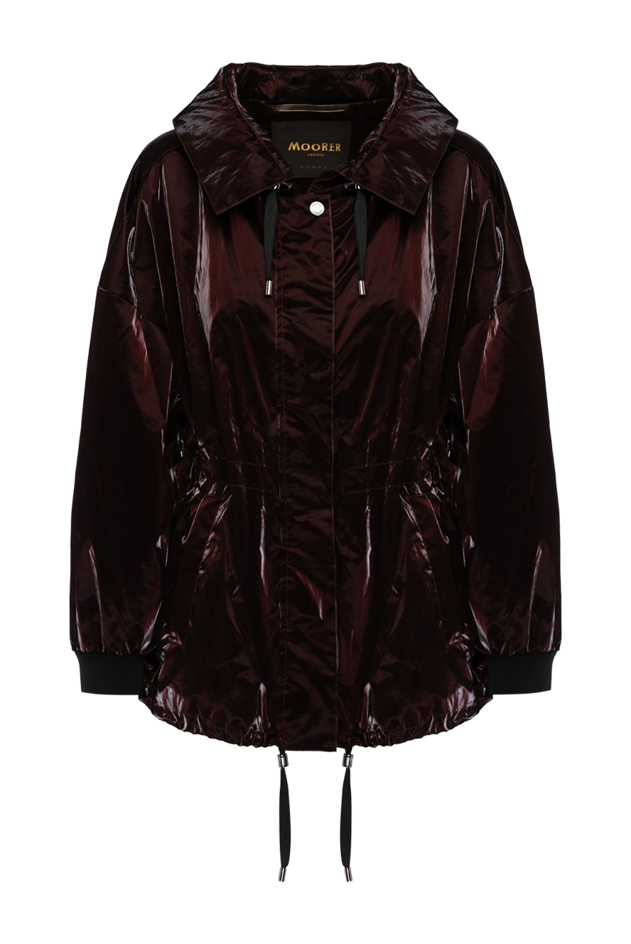 Moorer woman women's burgundy jacket made of nylon and polyurethane купить с ценами и фото 180320 - photo 1