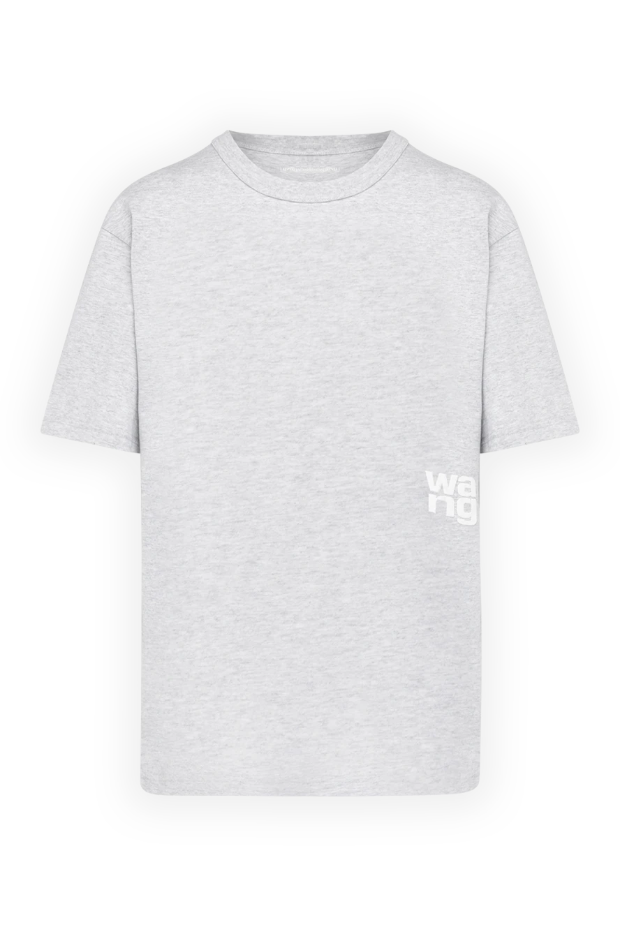 Alexanderwang woman women's gray cotton t-shirt купить с ценами и фото 180362 - photo 1