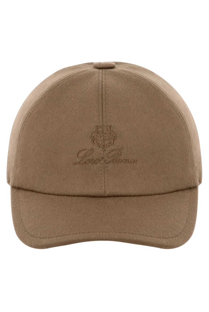 Loro Piana man men's brown cashmere cap купить с ценами и фото 180425 - photo 1