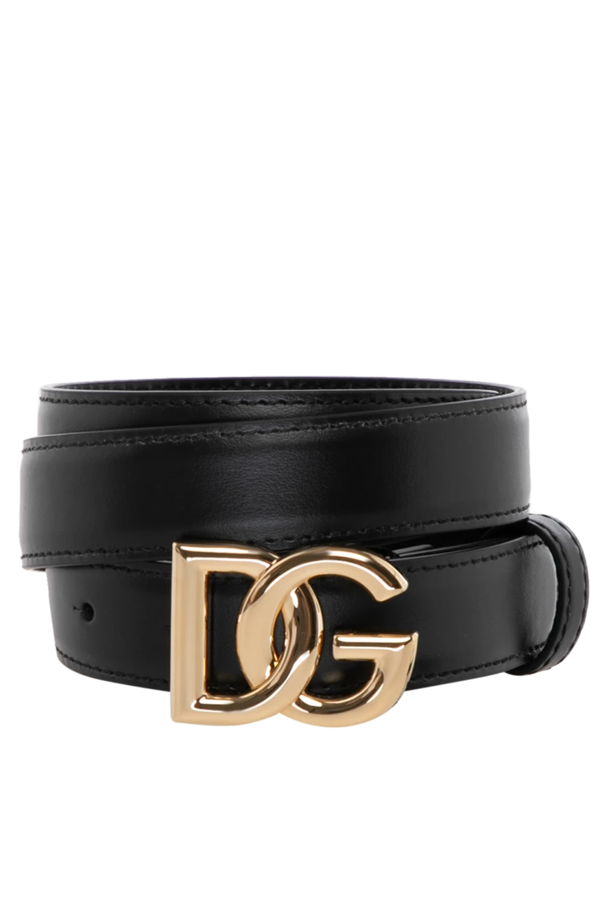 Dolce & Gabbana woman women's black belt made of genuine leather купить с ценами и фото 180439 - photo 1