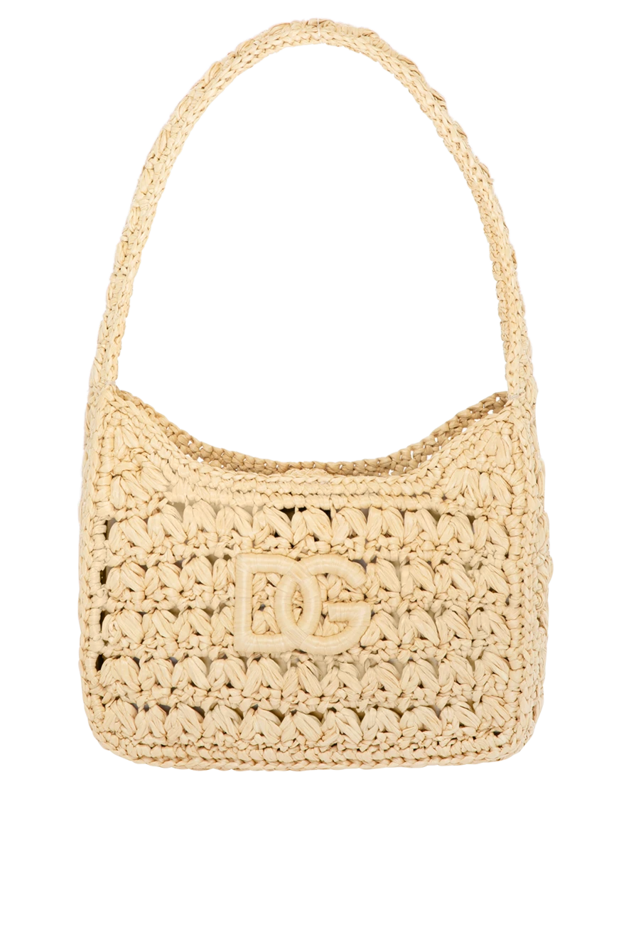 Dolce & Gabbana woman women's beige raffia bag купить с ценами и фото 180444 - photo 1