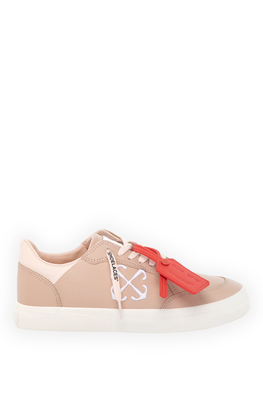 Off-White woman women's sneakers, beige, made of genuine leather купить с ценами и фото 180545 - photo 1