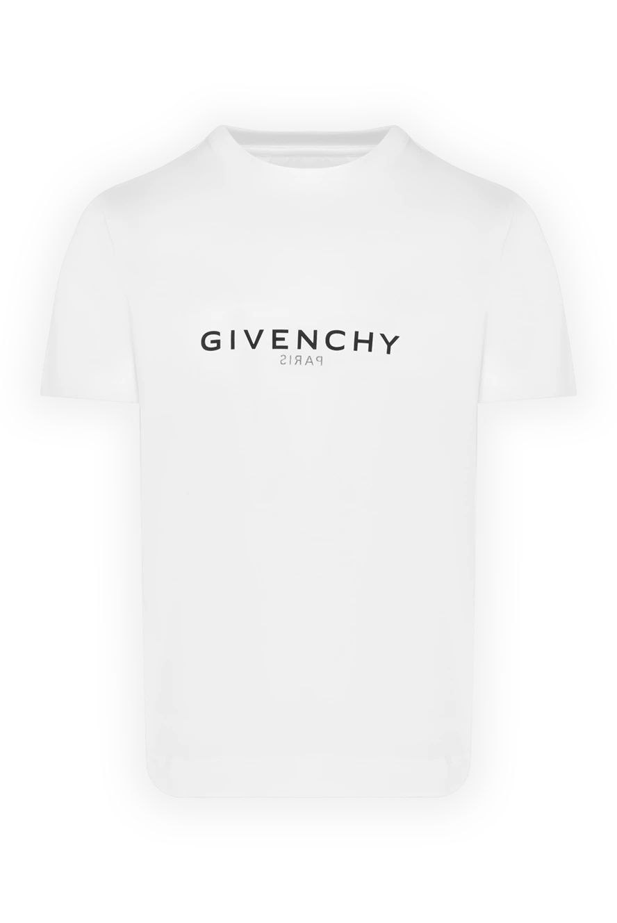 Givenchy мужские футболки мужская белая с логотипом 180685 - фото 1