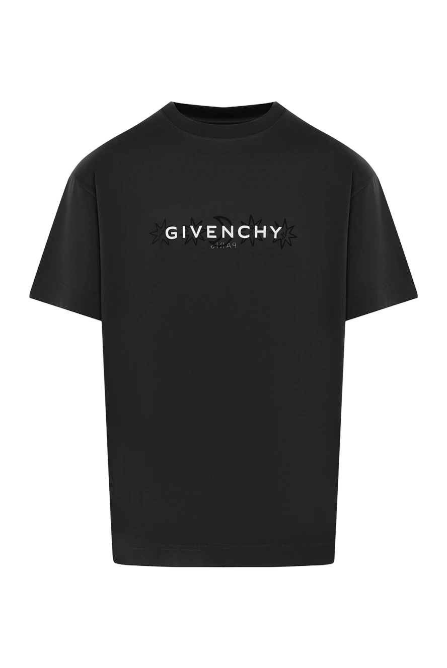 Givenchy футболка серая мужская из хлопка с логотипом 180688 - фото 1