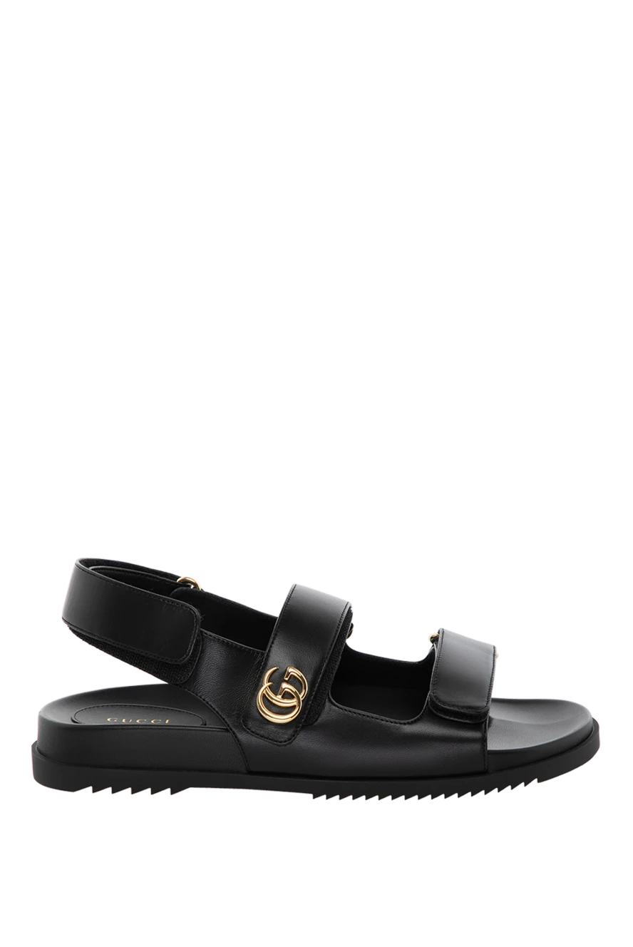 Gucci woman women's black sandals made of genuine leather купить с ценами и фото 180813 - photo 1