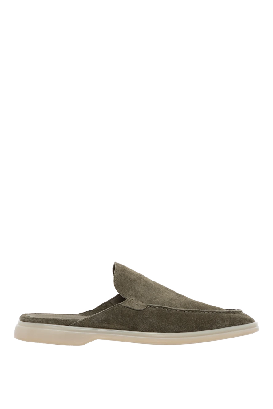 Cesare di Napoli жасыл күдері ақ табаны бар флипфлоптар 180849 - фото 1