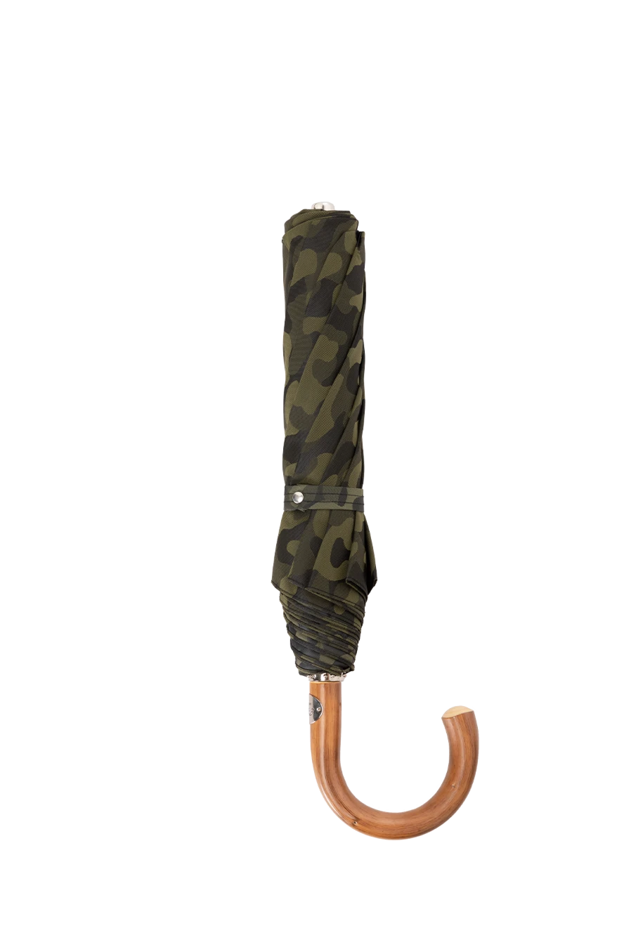 Pasotti зонт складной камуфляжный c деревянной ручкой 180908 - фото 1