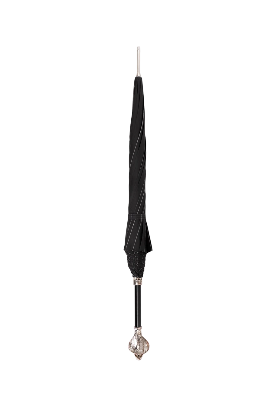 Pasotti umbrella black with stripes for men silver cobra 180923 - photo 1