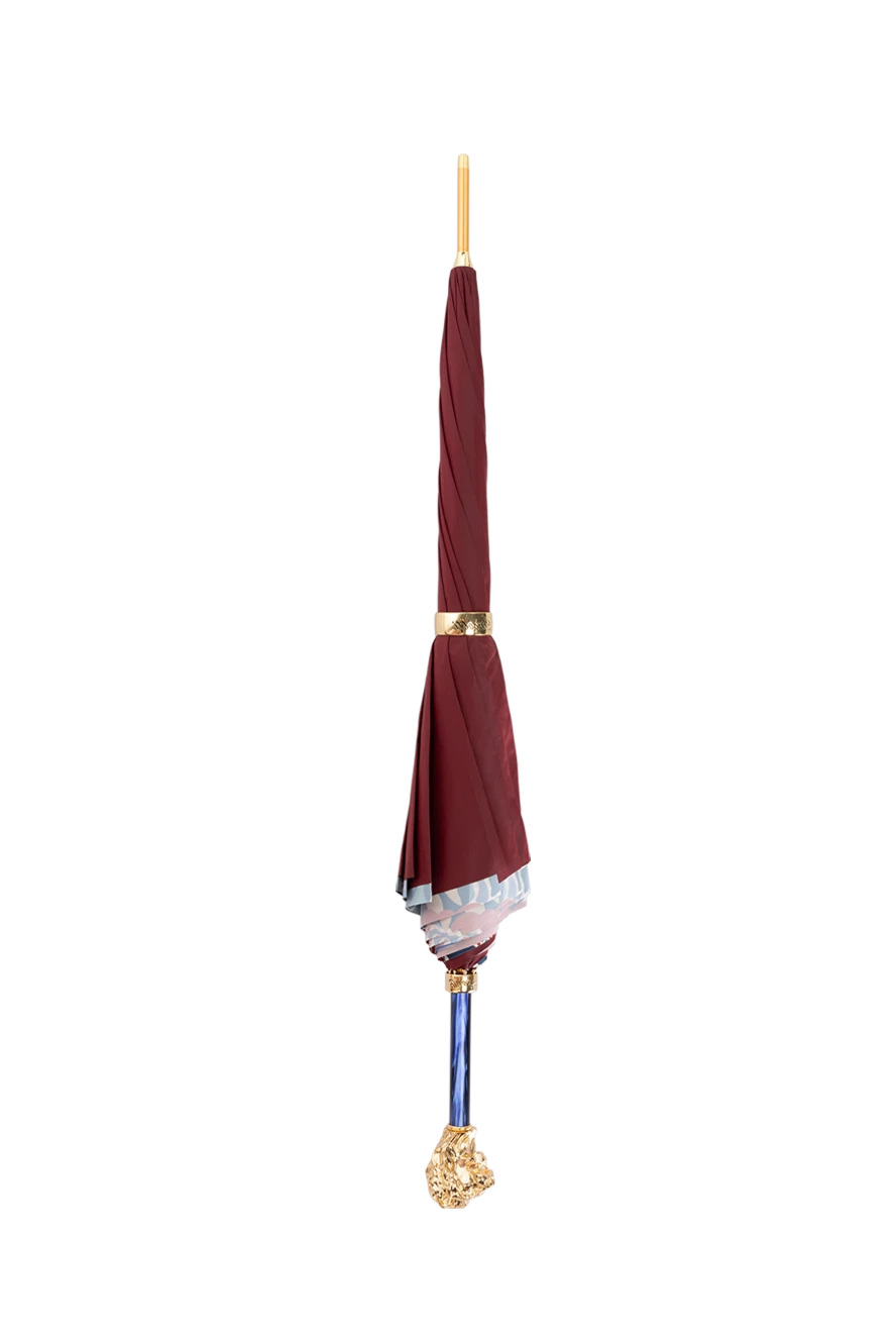 Pasotti women's umbrella golden lion burgundy 180973 - photo 1