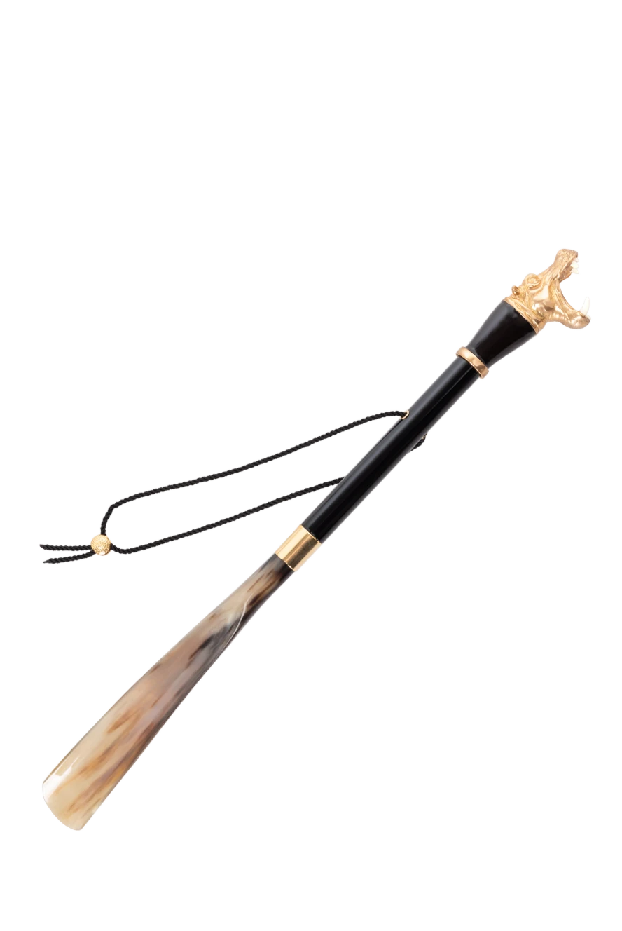 Pasotti аяқ киімнің мүйізі алтын бегемот қоңыр 181014 - фото 1