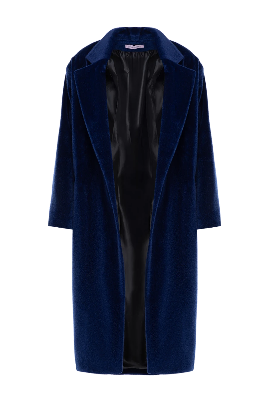 Fleur de Paris пальто женское синее длинное 181049 - фото 1