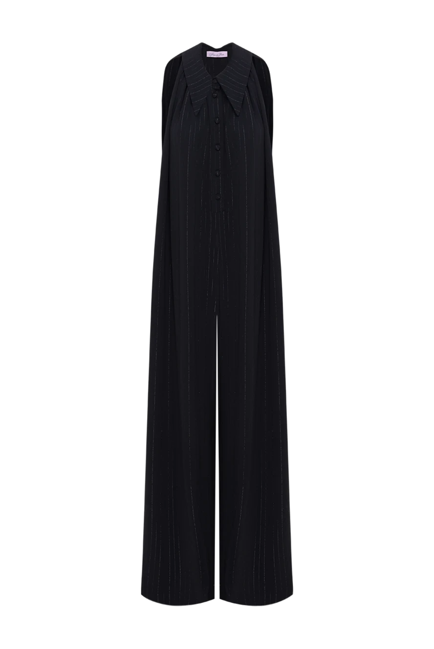 Fleur de Paris әйелдерге арналған қара жеңсіз комбинезон 181053 - фото 1