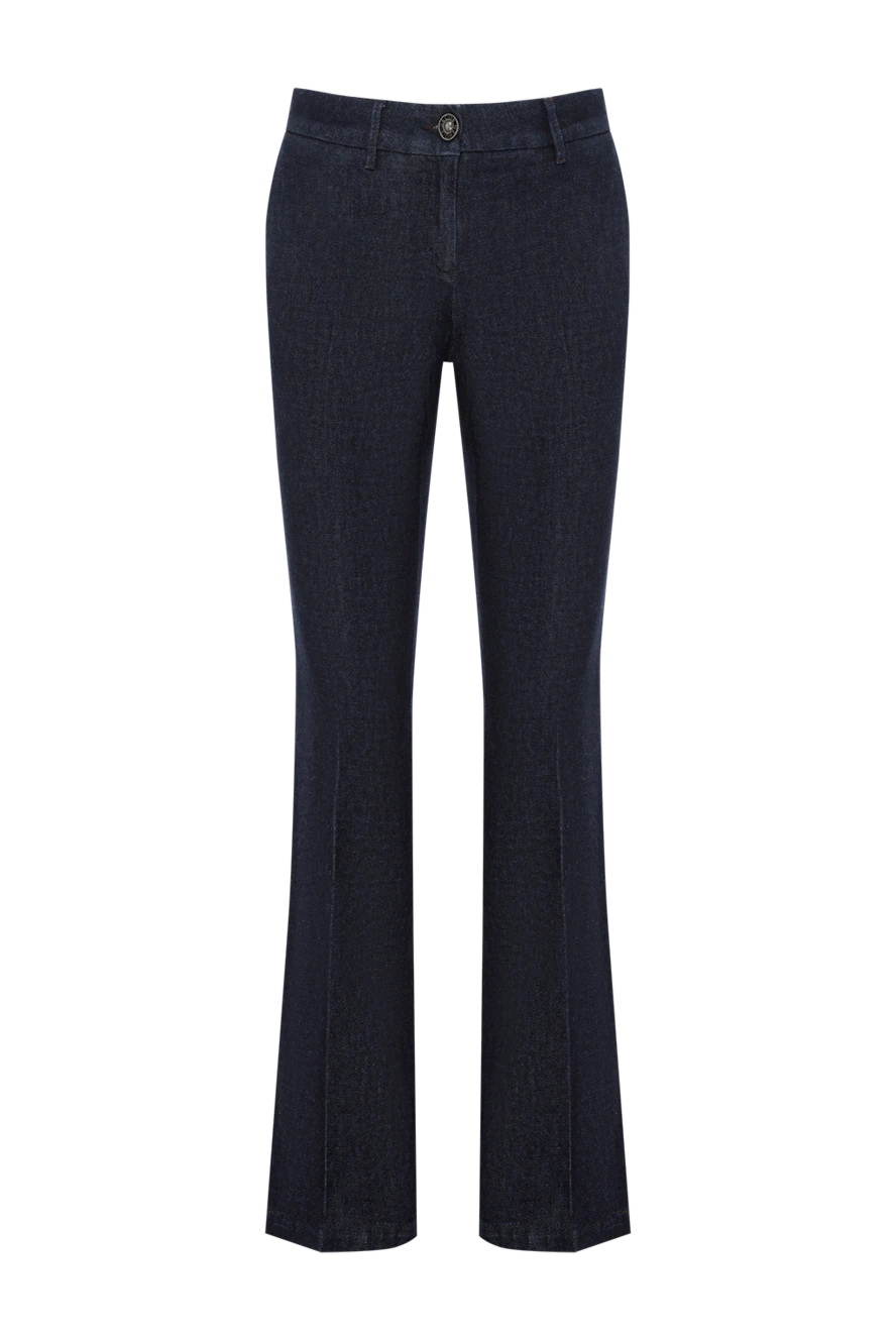 Jacob Cohen женские расклешенные джинсы темно-синего цвета 181125 - фото 1