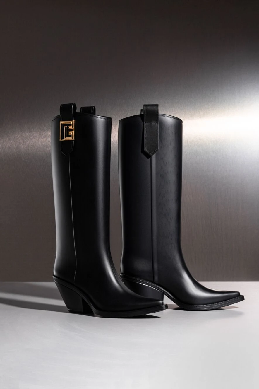 Balmain woman knee high boots,thigh-high boo купить с ценами и фото 181137 - photo 1