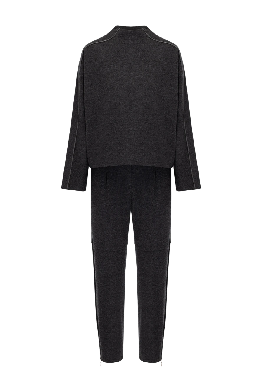 Brunello Cucinelli women's gray cashmere tracksuit 181214 - photo 1