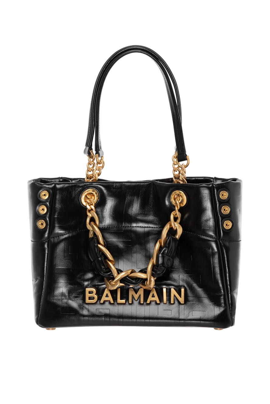 Balmain Әйелдер pb labyrinth монограммасы бар бедерлі бұзау терісінен жасалған шағын жұмсақ сөмке купить с ценами и фото 184548 - фото 1