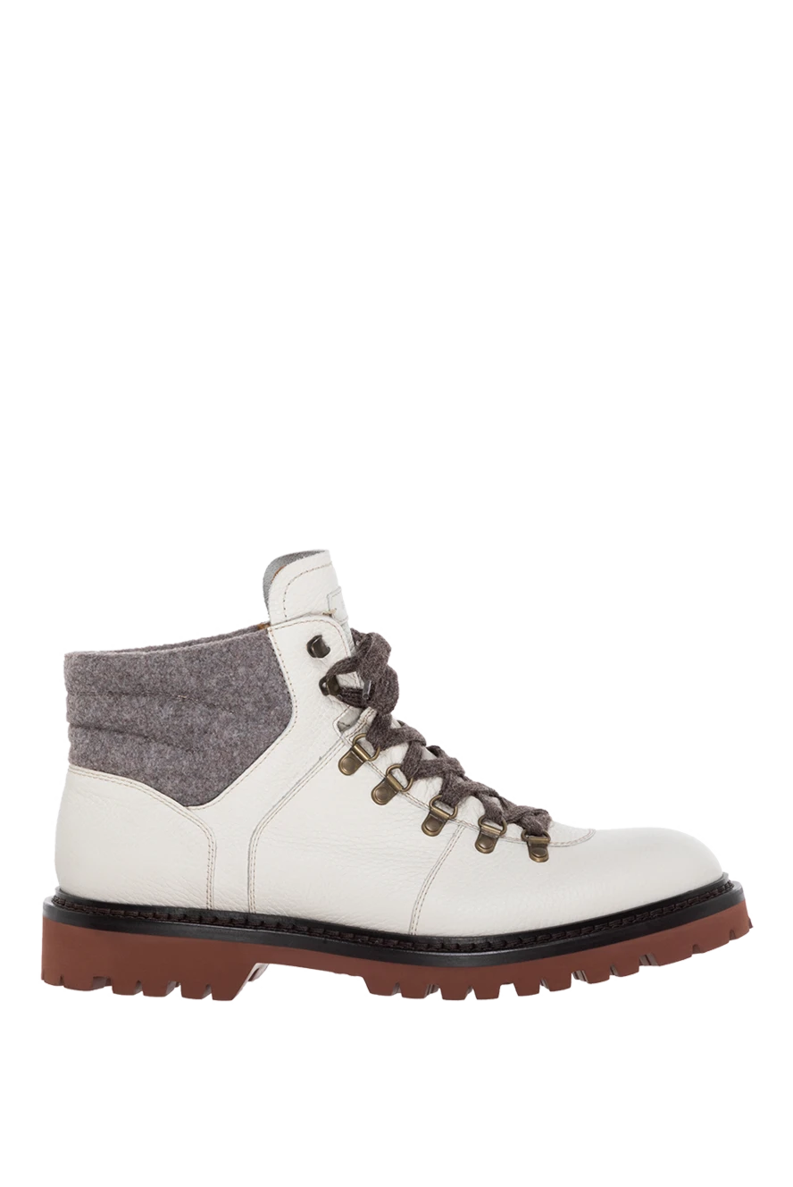 Barrett бұзау терісінен тігілген ақ ерлер етігін 184702 - фото 1