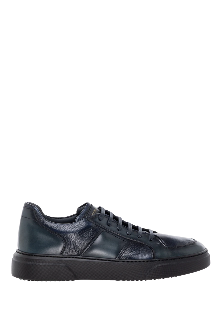 Barrett кроссовки кожаные на меху синие мужские 184704 - фото 1