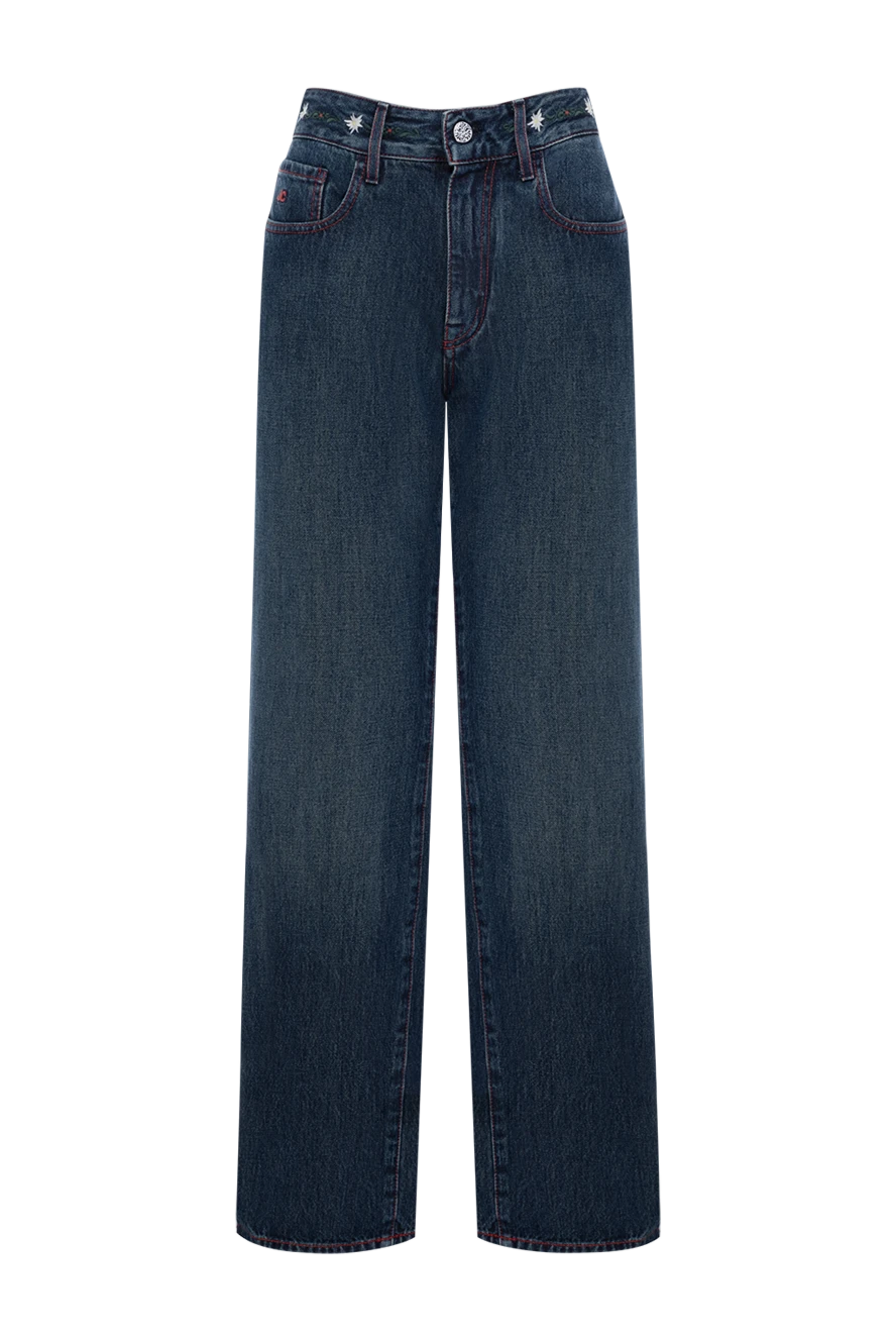 Jacob Cohen джинсы женские темно синие широкого кроя с красной строчкой
184786 - фото 1