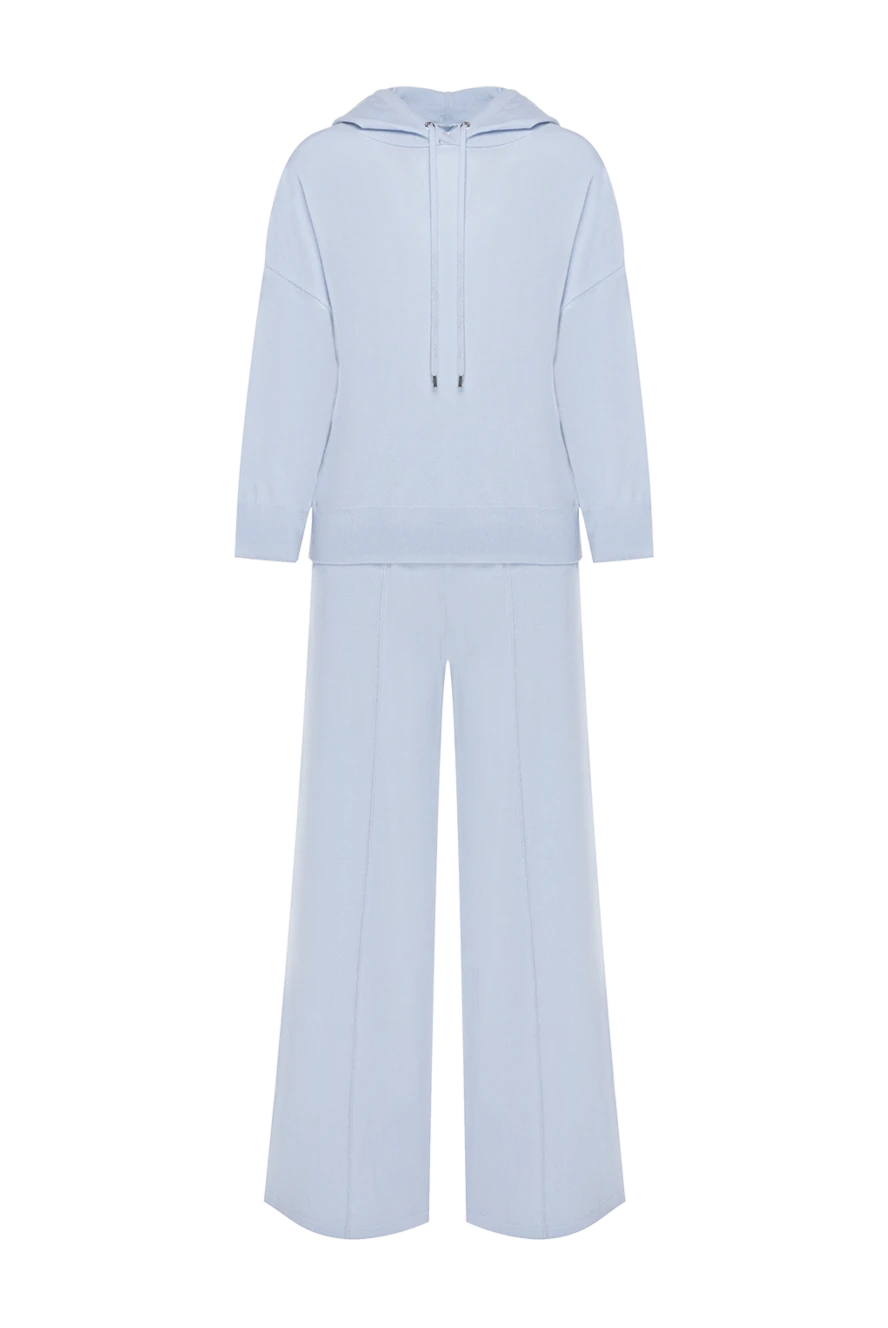 Max&Moi спортивный костюм голубой женский из кашемира и шерсти 184816 - фото 1