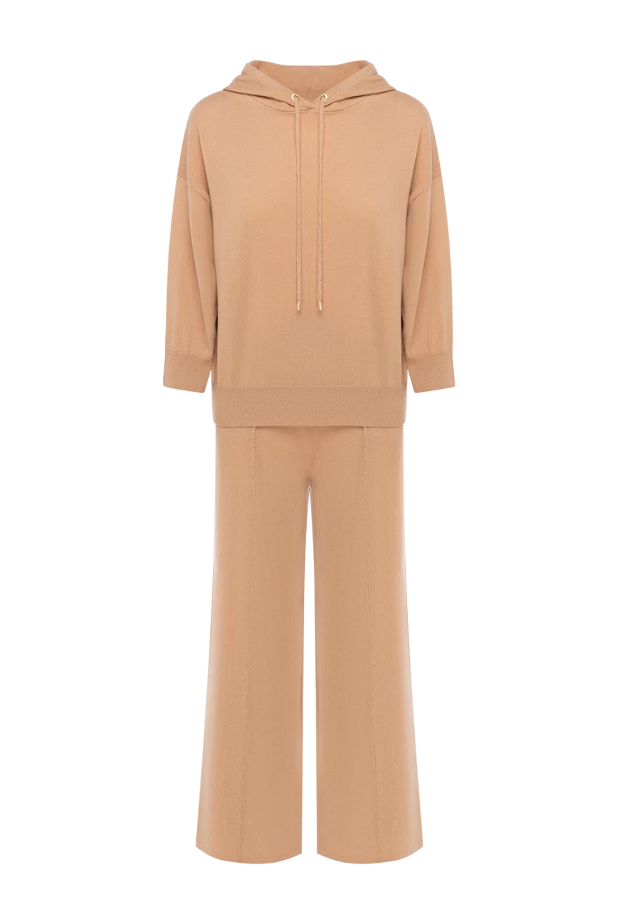 Max&Moi women's beige wool and cashmere tracksuit with a hood
184820 - photo 1