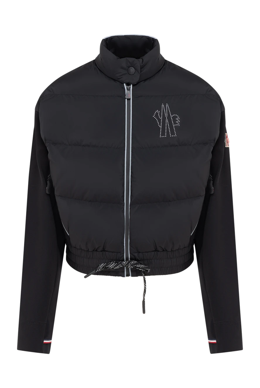 Moncler women's short black jacket with logo 184941 - photo 1