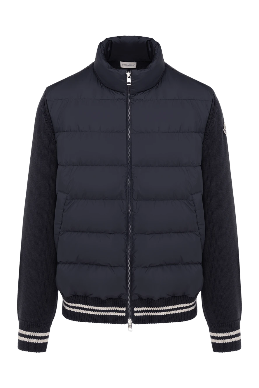 Moncler men's blue bomber jacket 184945 - photo 1