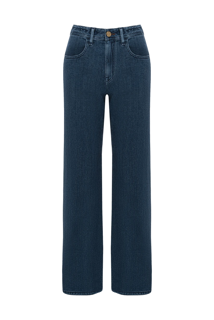 Jacob Cohen синие прямые джинсы из натуральной ткани женские 185071 - фото 1