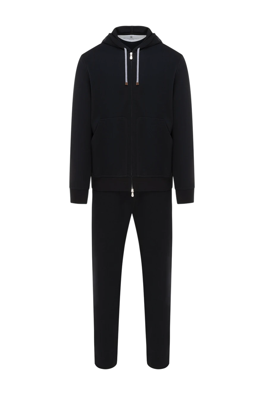 Brunello Cucinelli men's sports suit black with hood 185196 - photo 1
