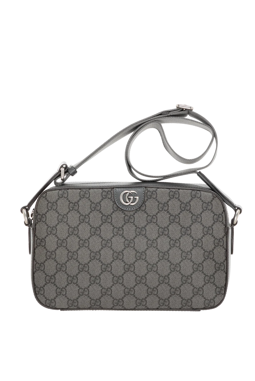 Small men's shoulder bag Ophidia gray