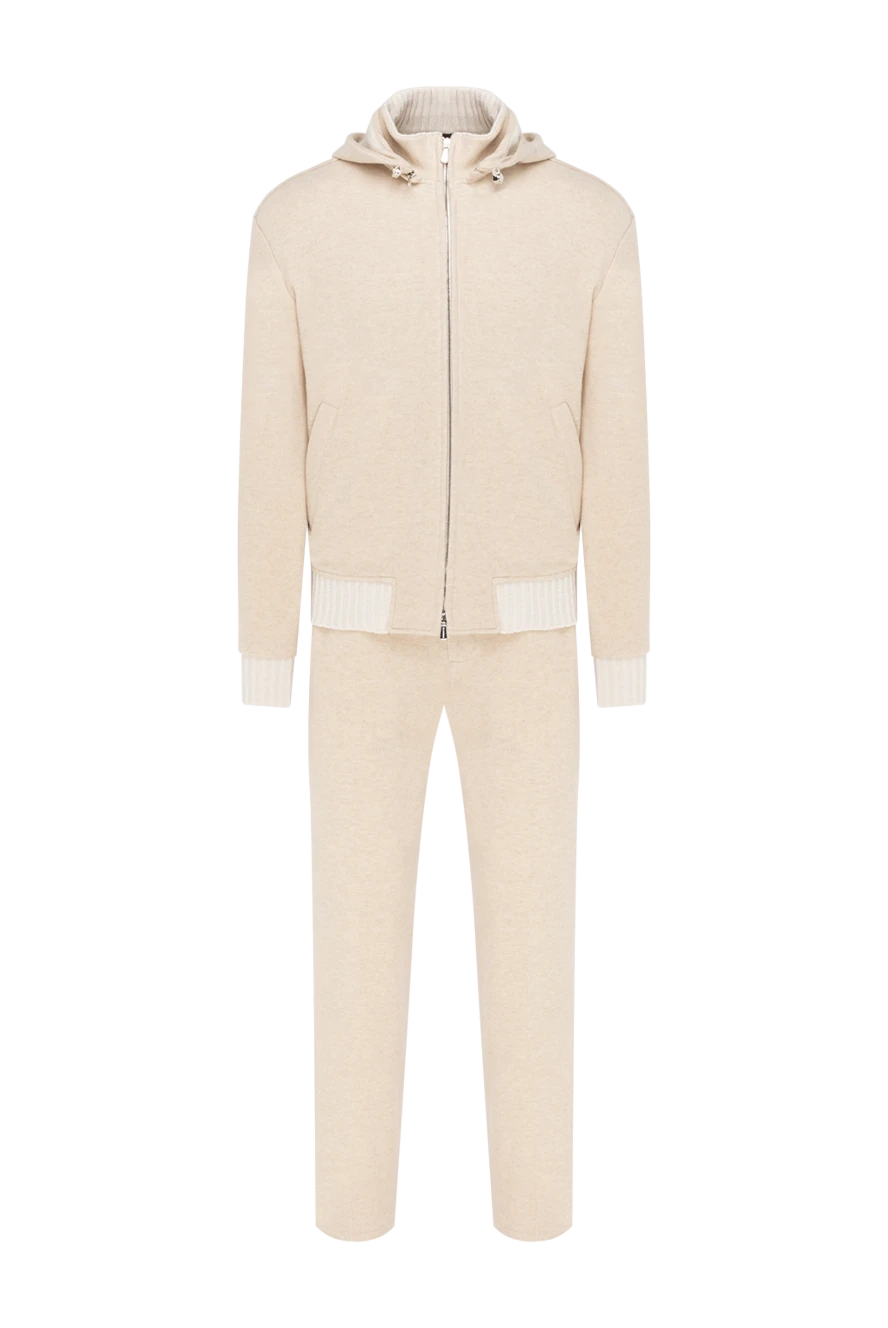 Enrico Mandelli спортивный кашемировый костюм мужской с капюшоном 185320 - фото 1