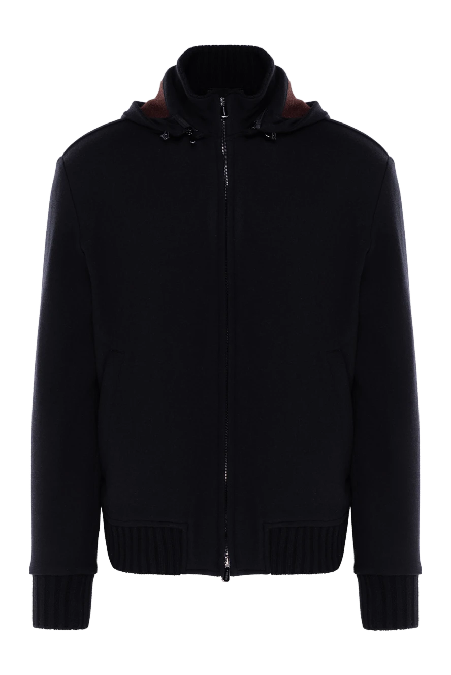 Enrico Mandelli спортивная кофта синяя мужская с капюшоном 185334 - фото 1