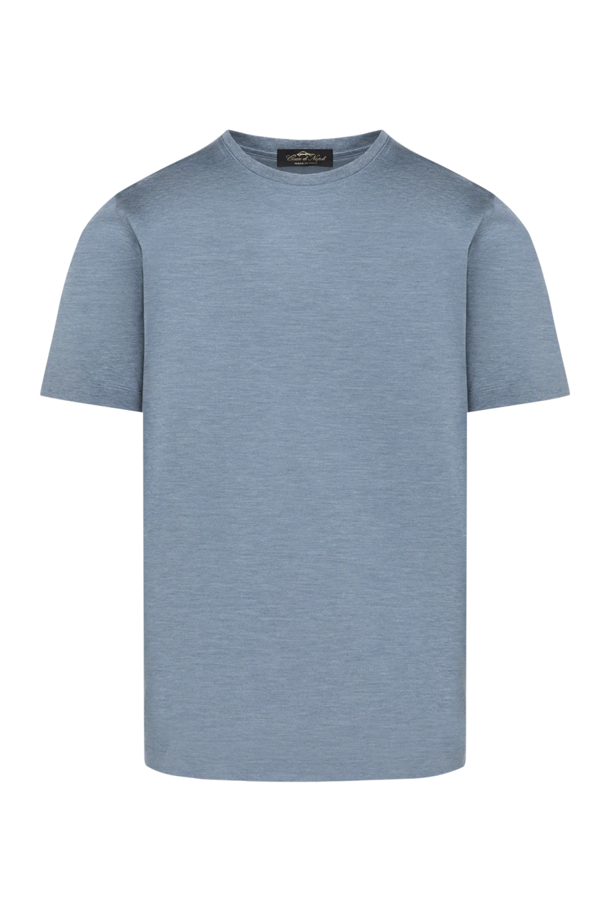 Cesare di Napoli футболка мужская голубая меланжевая 185342 - фото 1