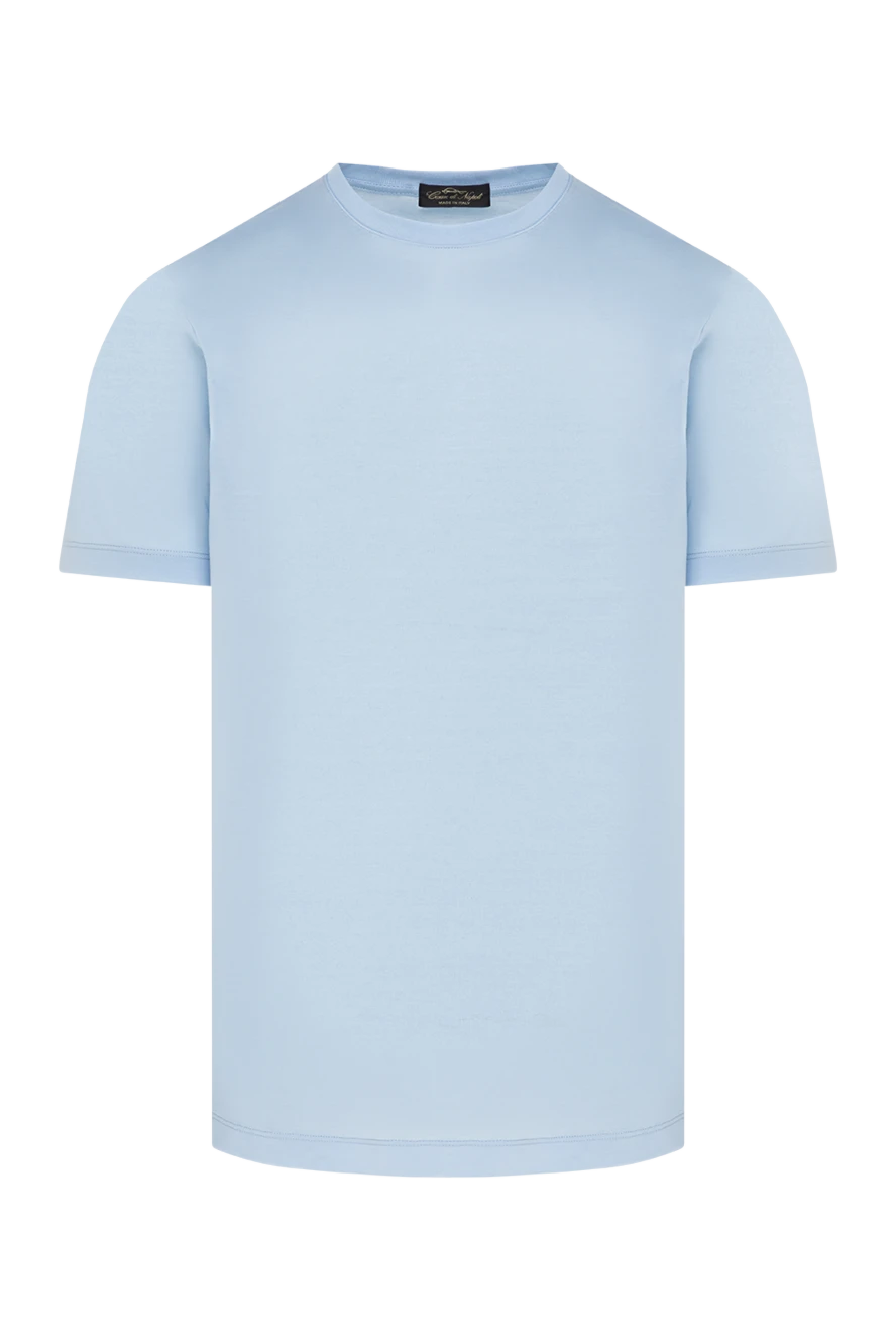 Cesare di Napoli blue cotton t-shirt for men 185350 - photo 1