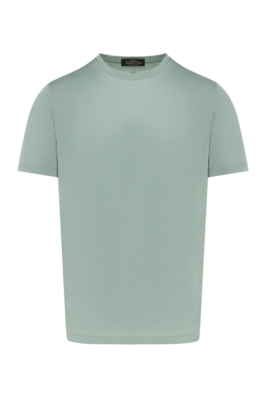 Cesare di Napoli ерлерге арналған жібектей мақта жалбыздан жасалған футболка
185351 - фото 1