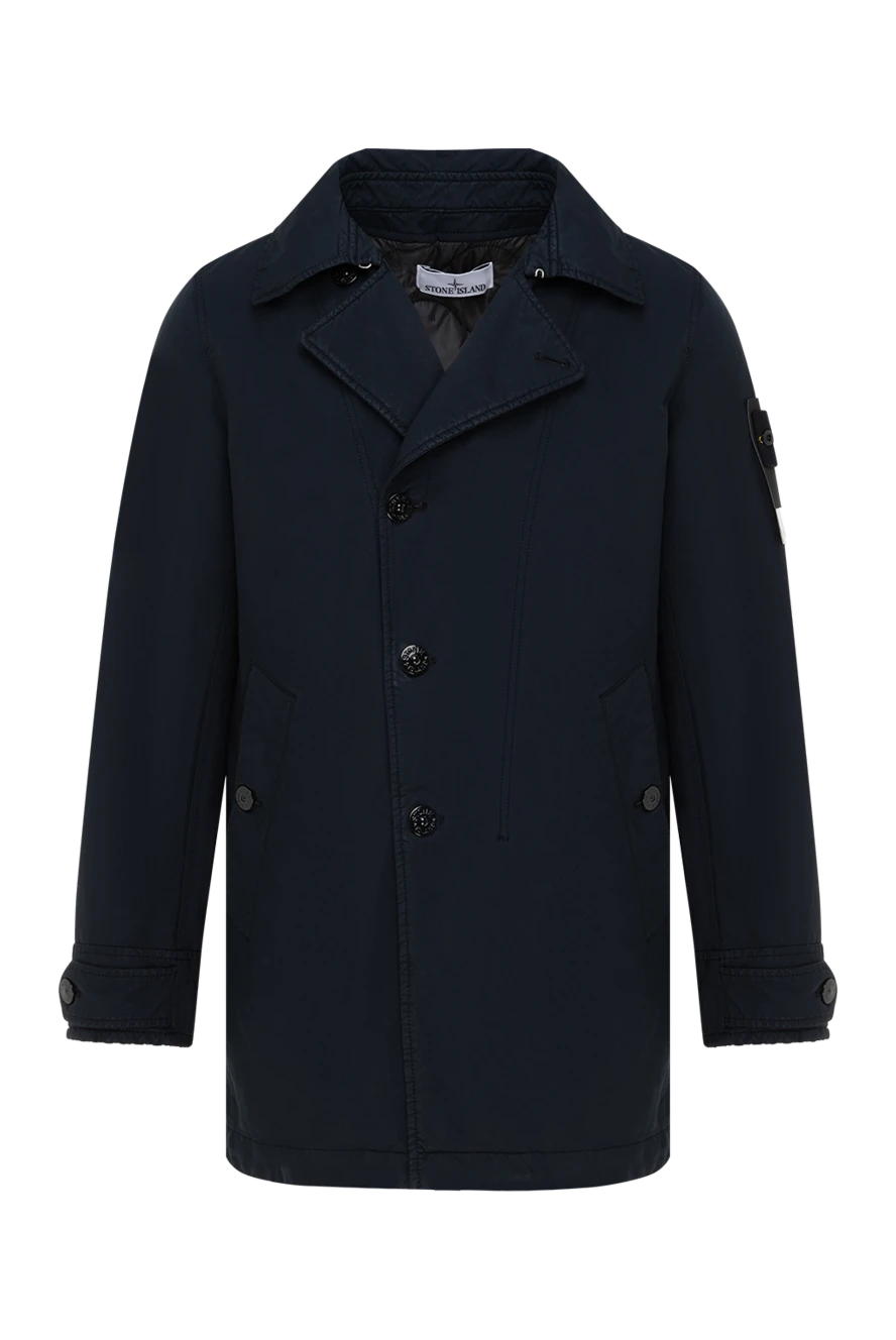 Stone Island куртка мужская синяя ассиметричная 185388 - фото 1