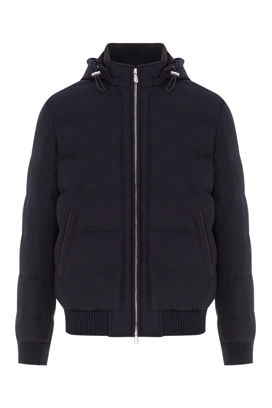 Enrico Mandelli черный ремень мужской кожаный с логотипом 185583 - фото 1