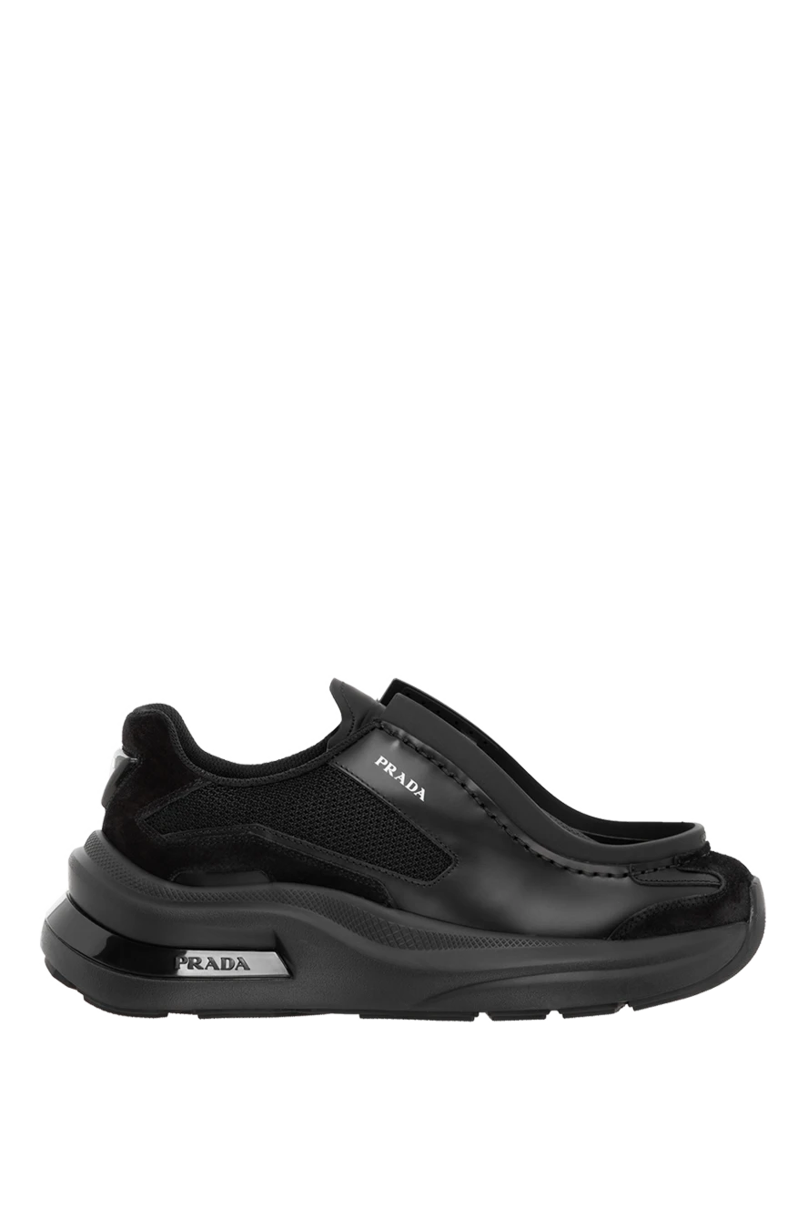 Prada systeme sneakers in matte leather with bike fabric details 185651 - photo 1