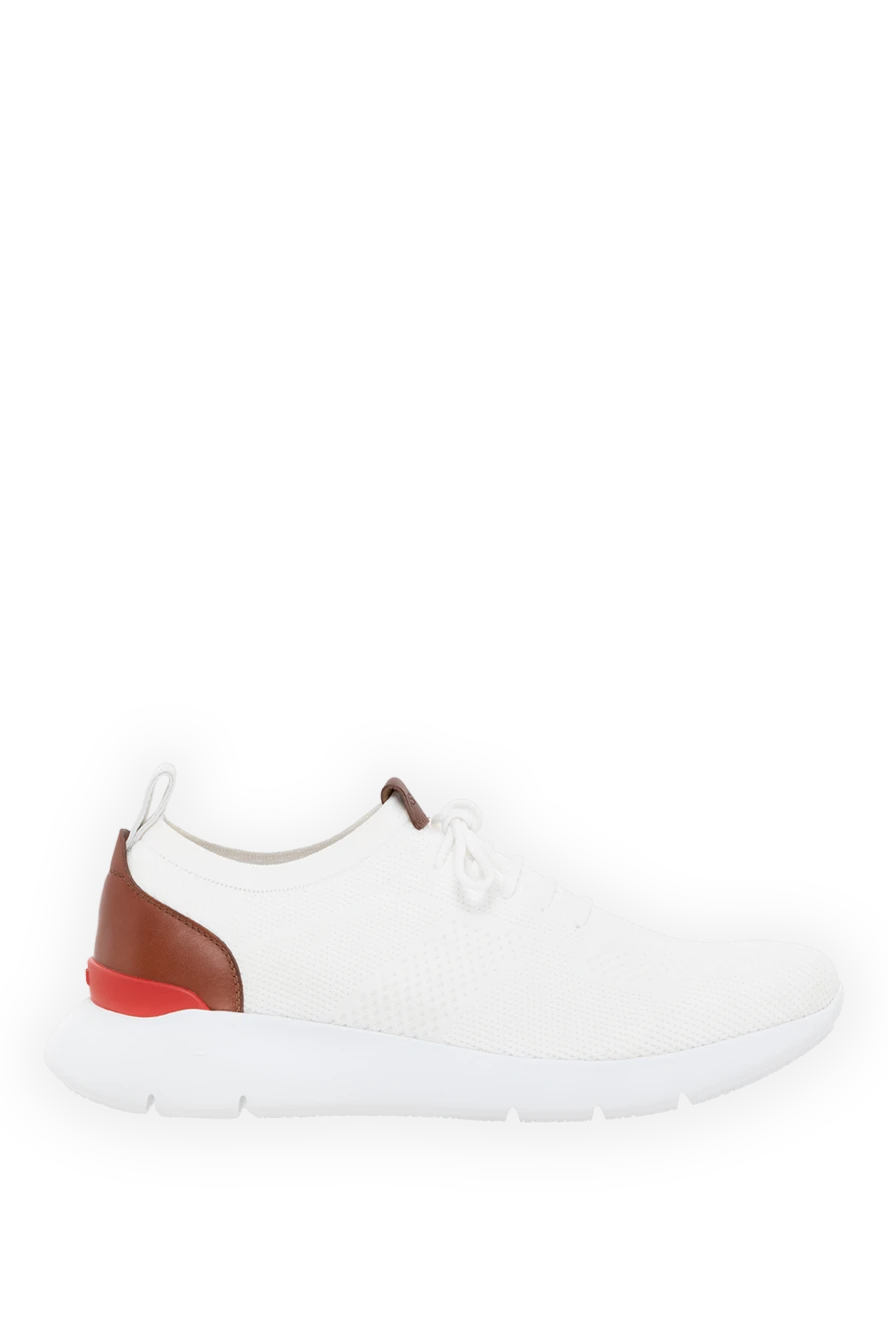 Isaia ерлерге арналған ақ мақта кроссовки 185664 - фото 1