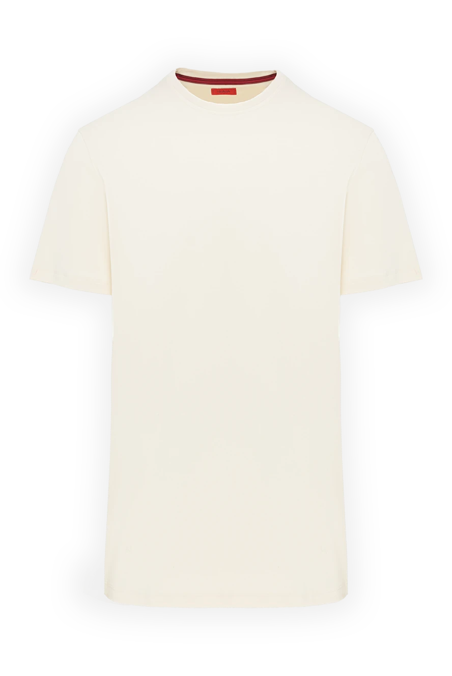 Isaia classic crew neck tee in ivory 185715 - photo 1