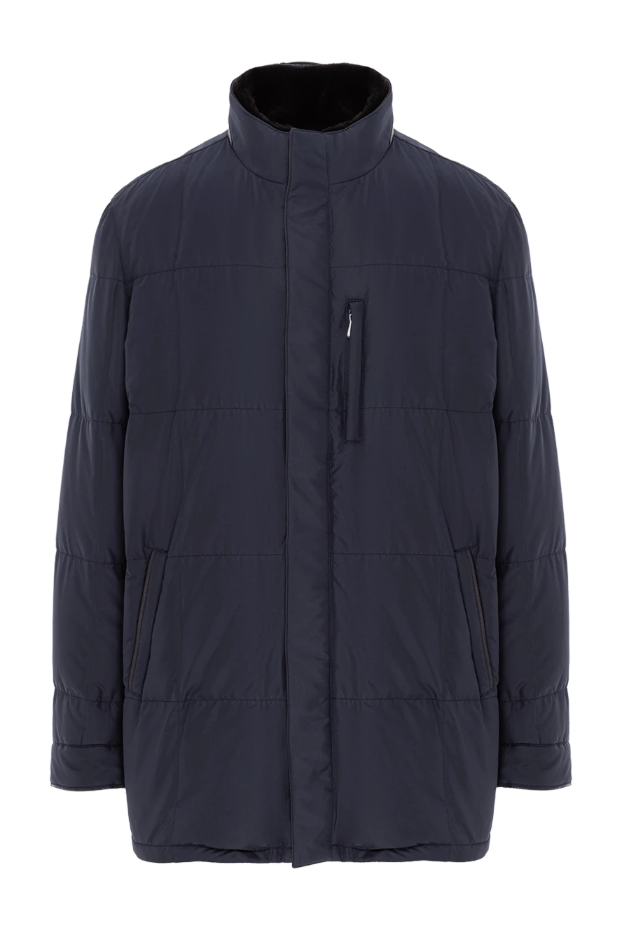 Enrico Mandelli мужская зимняя куртка из матовой технической ткани с отделкой из зернистой кожи
186035 - фото 1