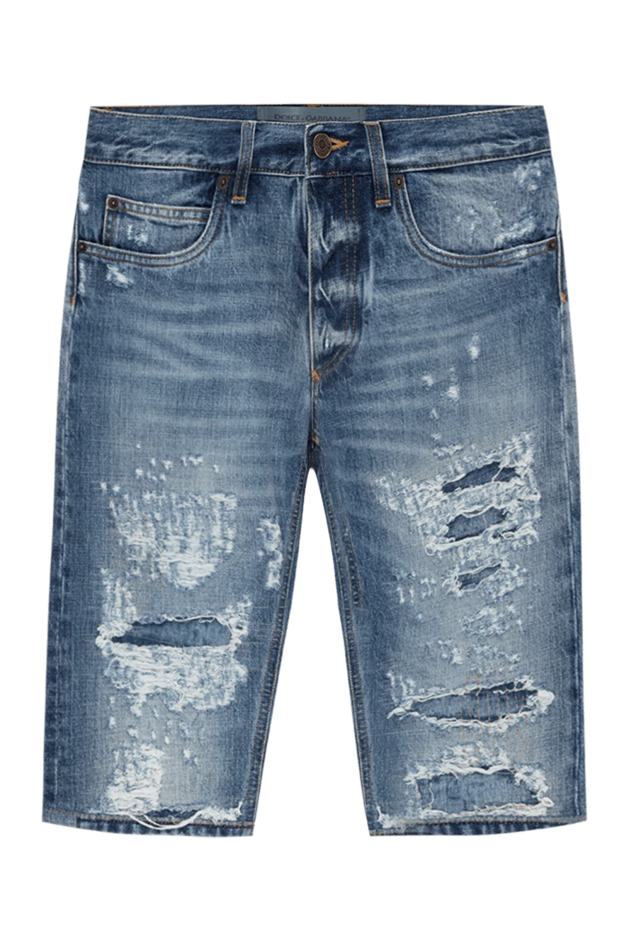 Dolce & Gabbana тесіктері бар ерлердің көк шорттары 186052 - фото 1