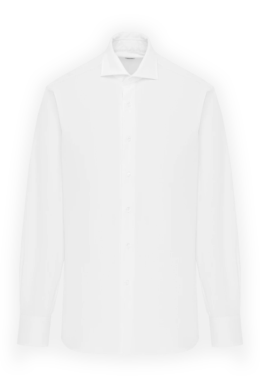 Alessandro Gherardi рубашка из хлопка белая с французским воротником 186062 - фото 1