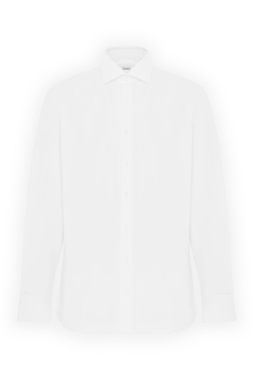 Alessandro Gherardi white cotton shirt with french collar in zephir style 186063 - photo 1